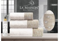 Подарочный набор полотенец La Maison с парфюмом - Yaren (Turkey), 3 штуки